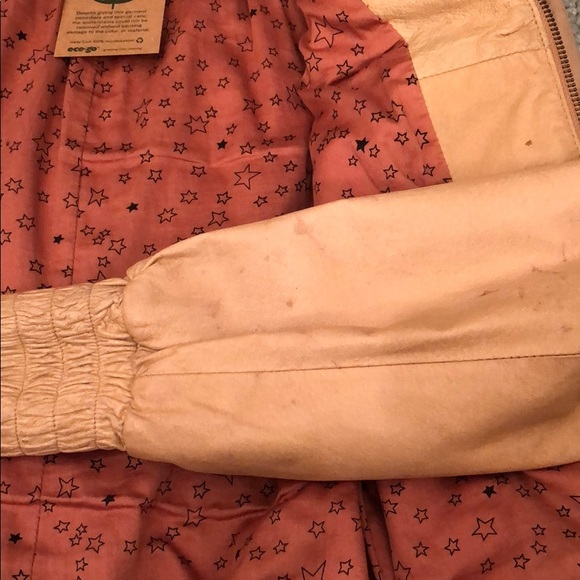 Punky Leather Moto Jacket with ruching - Picture 8 of 8